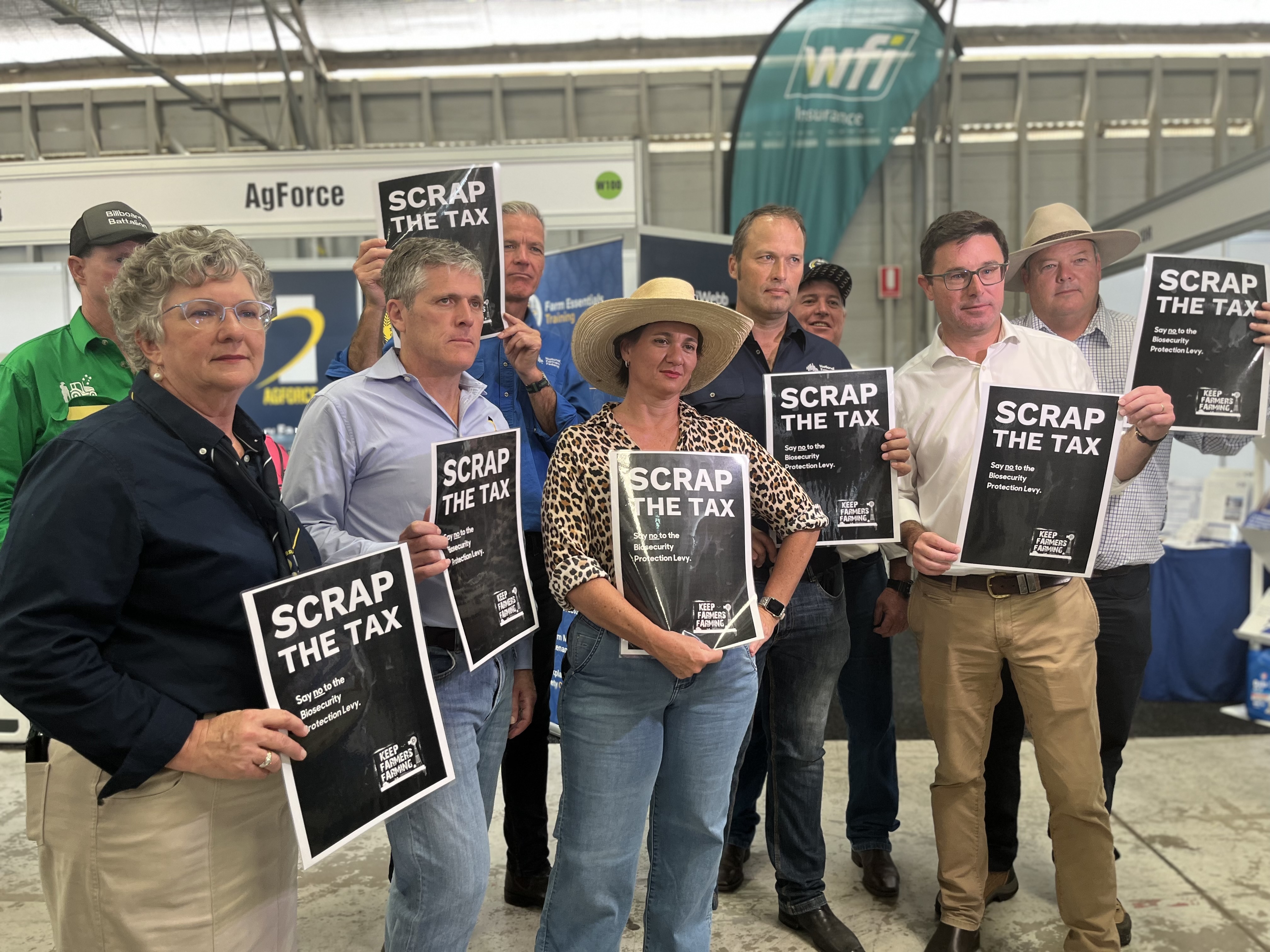 David Littleproud with NFF scrap the tax