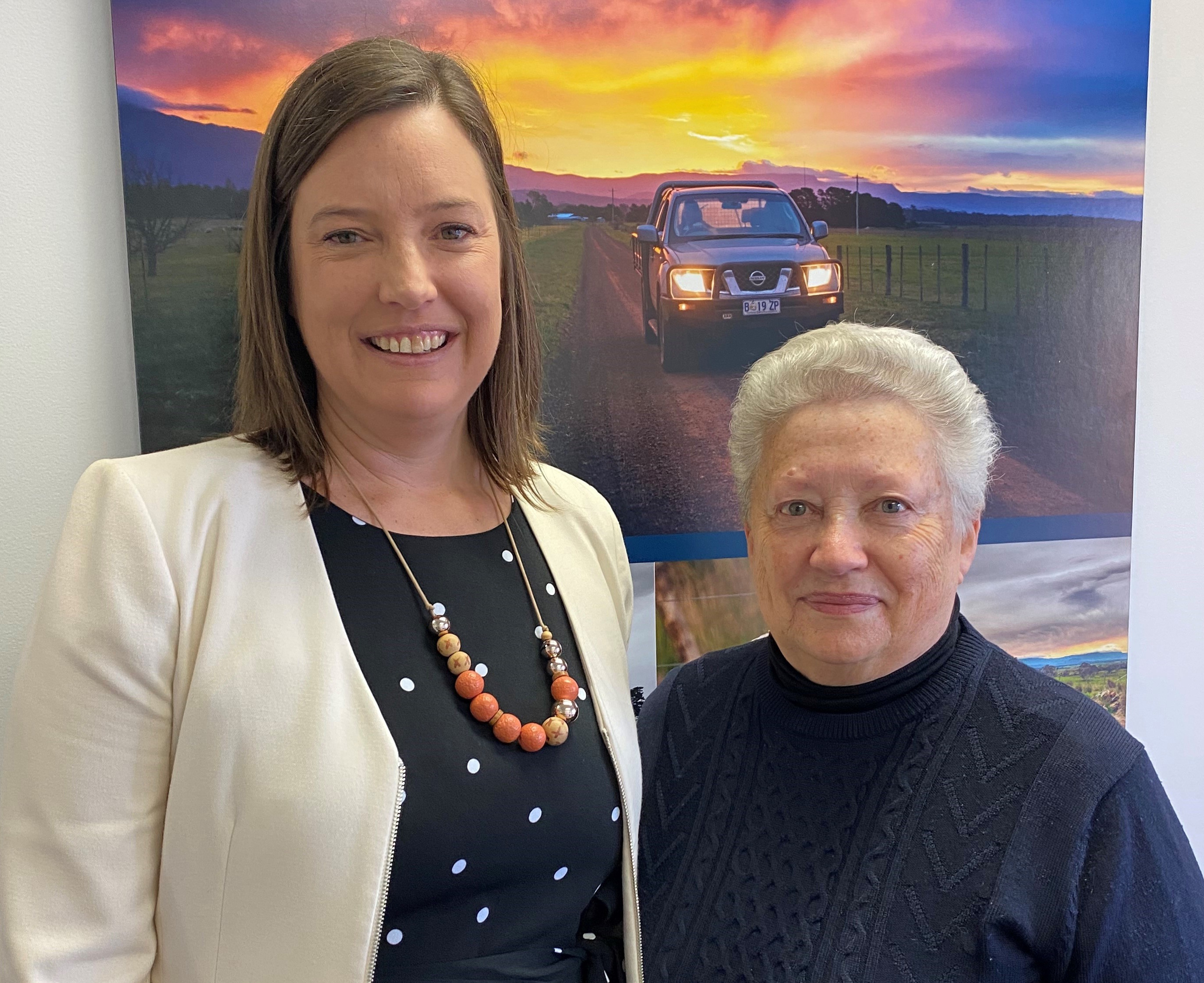 Dr Jo Fearman and Pam Allan