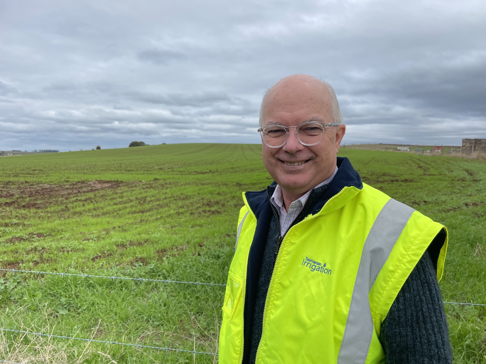 Tasmanian Irrigation CEO Andrew Kneebone